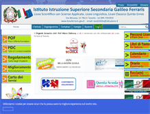 Tablet Screenshot of liceoferraris.gov.it